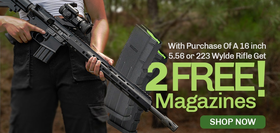 5.56, 2.23 wylde complete rifle free magazines 