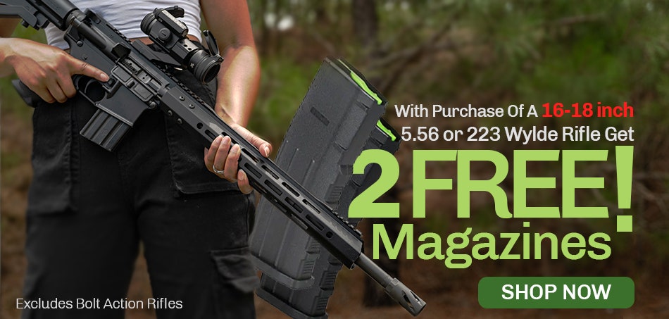 5.56, 2.23 wylde complete rifle free magazines 