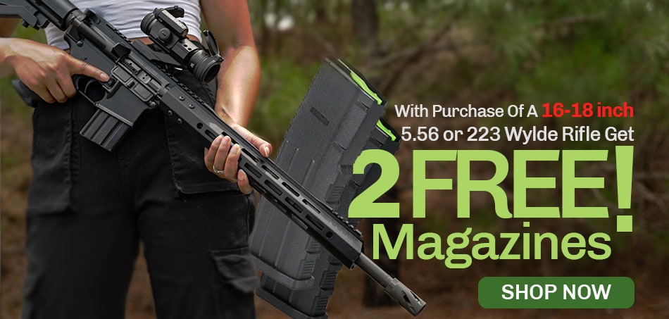 5.56, 2.23 wylde complete rifle free magazines 