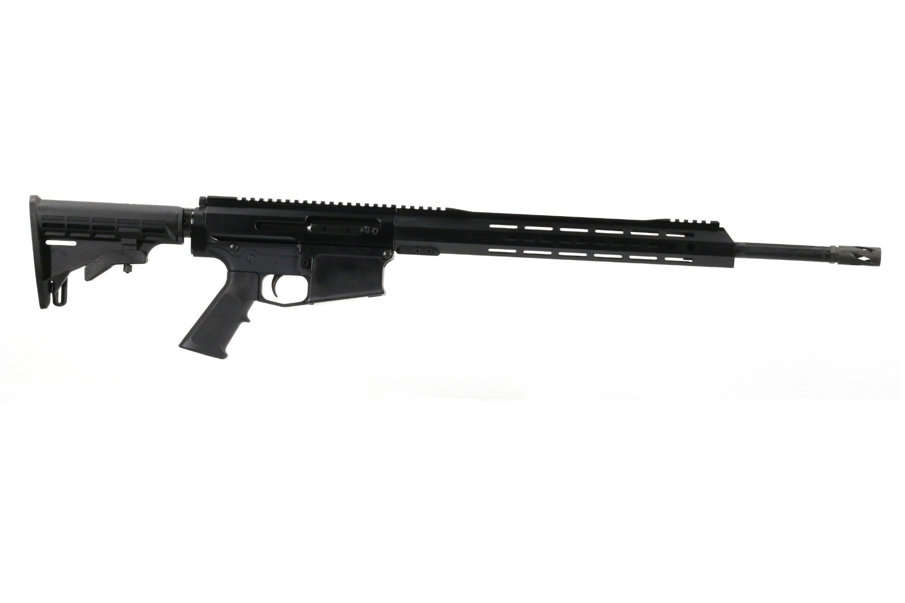BC-10 | .308 Right Side Charging Rifle | 20" Black Nitride Straight Fluted Heavy Barrel | 1:10 Twist | Rifle Length Gas System | 15" MLOK Split Rail | No Magazine