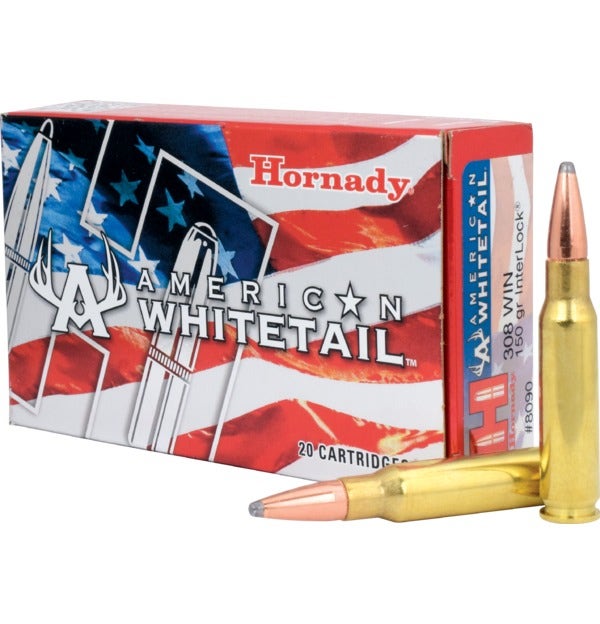 Bear Creek Arsenal Hornady American Whitetail .308 Winchester Ammunition 20 Rounds InterLock SP 150 Grain