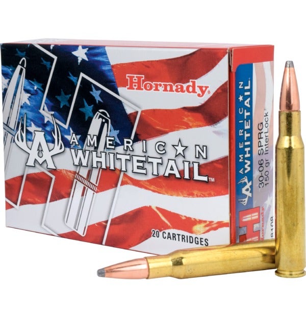 Bear Creek Arsenal Hornady American Whitetail .30-06 Springfield Ammunition 20 Rounds InterLock SP 150 Grain