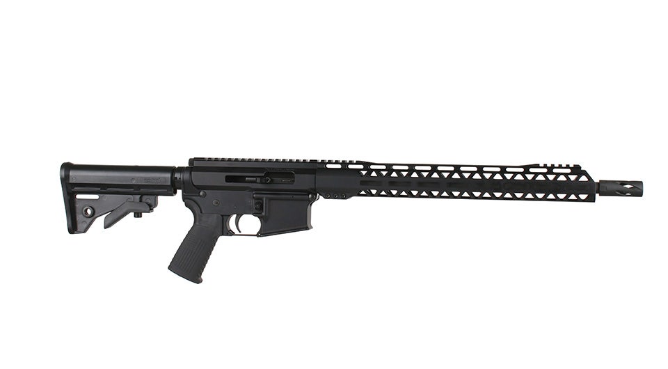 BC-22 | .22 LR Right Side Charging Rifle | 16" Parkerized Heavy Barrel | 1:16 Twist | Blowback Gas System | Talon 15” MLOK Split Rail | No Magazine