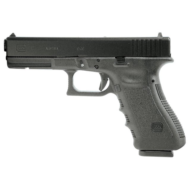 Glock PI1750203 G17 Gen 3 9mm Luger 4.49" 17+1 Black Steel Slide Black Polymer Grip Fixed Sights