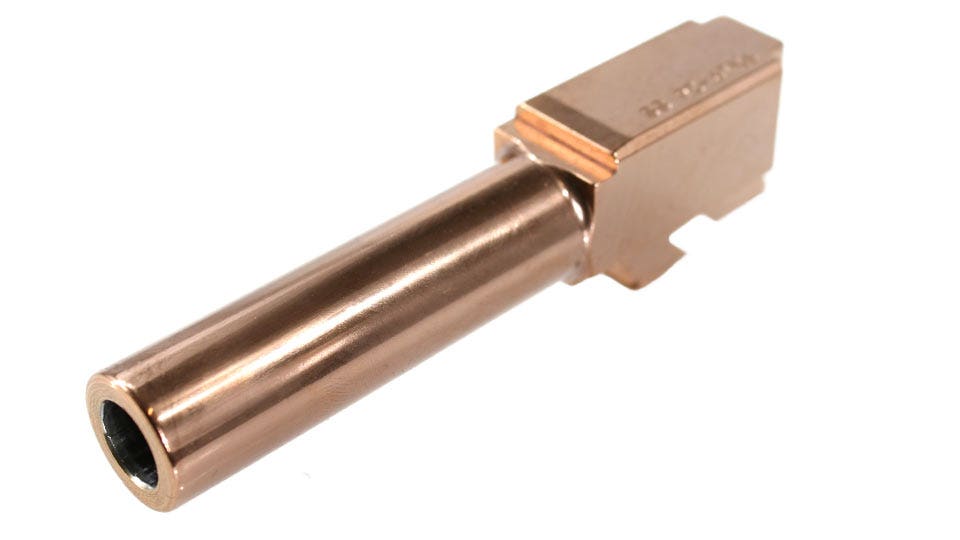 Bear Creek Arsenal Barrel for Glock 26 | 9mm | Premium Rose Gold Finish | Unthreaded