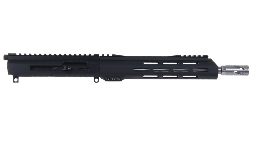 .22 Magnum Right Side Charging Upper Assembly | 10.5" Stainless Heavy Barrel | 1:16 Twist | MLOK Split Rail