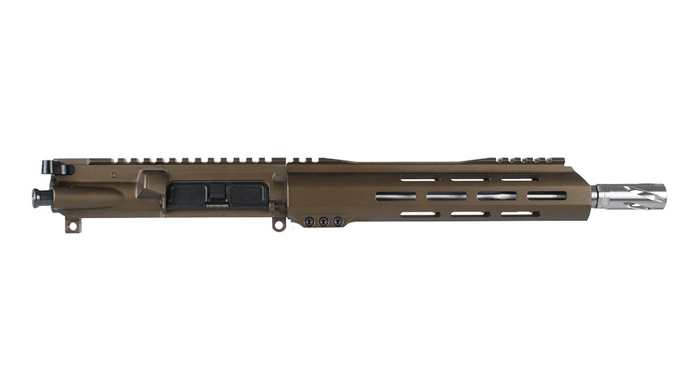 BC-15 | .223 Wylde Midnight Bronze Cerakote Upper | 10.5" 416R SS M4 Barrel | 1:7 Twist | Pistol Length Gas System | Talon 10" MLOK Split Rail | with BCG & Charging Handle