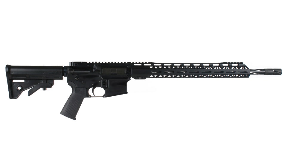 BC-15 | 5.56 NATO Rifle | 18" 416R SS Black Nitride Bear Claw Fluted Heavy Barrel | 1:8 Twist | Mid Length Gas System | 15" MLOK Split Rail| No Magazine