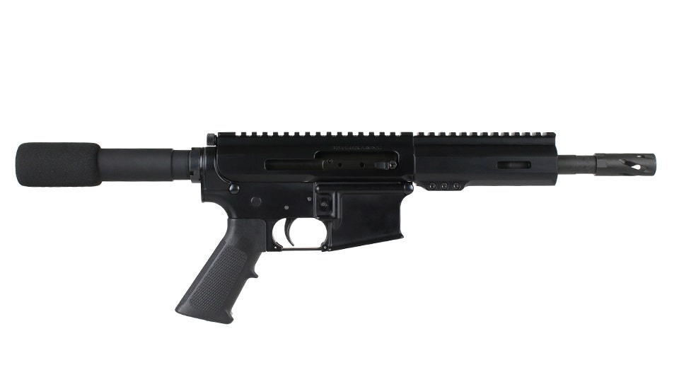 BC-15 | .223 Wylde   Side Charging Pistol | 7.5" Parkerized Contour  - 0.75 | 1:7 Twist | Forging Lower | 4150  Pistol Length Gas System | MLOK Split Rail