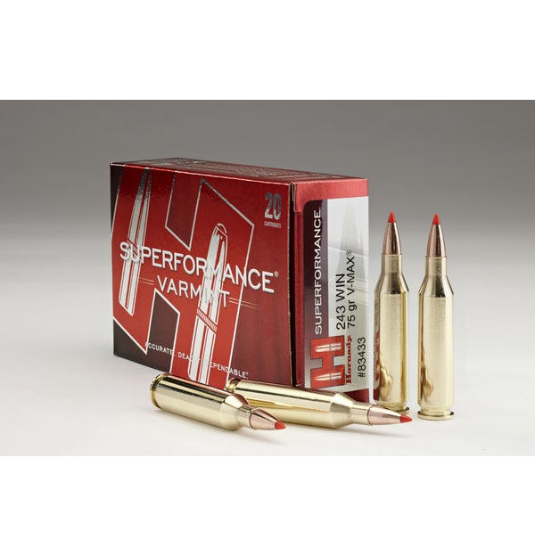 Bear Creek Arsenal Hornady Superformance .243 Winchester Ammunition 20 Rounds V-MAX 75 Grain
