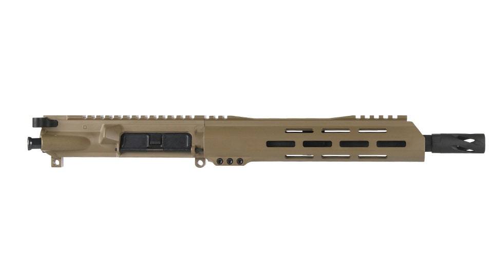 BC-15 | .300 Blackout FDE Cerakote Upper | 10.5" Parkerized Heavy Barrel | 1:8 Twist | Pistol Length Gas System | Talon 10" MLOK Split Rail | with BCG & Charging Handle