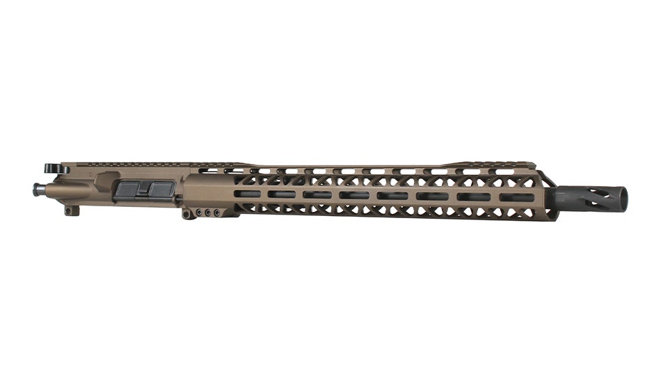 BC-15 | .458 SOCOM Midnight Bronze Cerakote Upper Assembly | 16" Parkerized Heavy Barrel | 1:14 Twist | 4150  Carbine Length Gas System | MLOK Split Rail