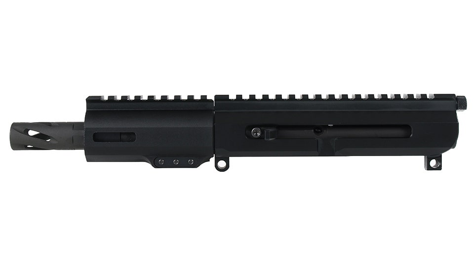 BC-15 | 5.56 NATO Left Side Charging Right Eject Complete Upper | 4.5" Parkerized Heavy Barrel | Pistol Gas System | 1:7 Twist | MLOK Split Rail