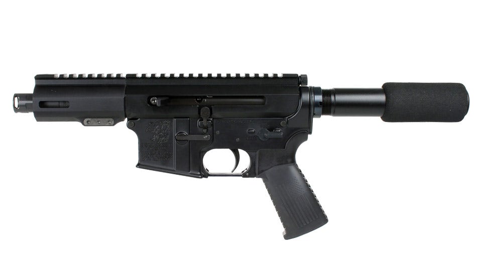 BC-15| .300 Blackout Left Side Charging Right Eject Complete Pistol w/ Micro Flash Hider | 4.5" Parkerized Heavy Barrel | 1:8 Twist | Forged Lower | Micropistol Length Gas System | MLOK Split Rail