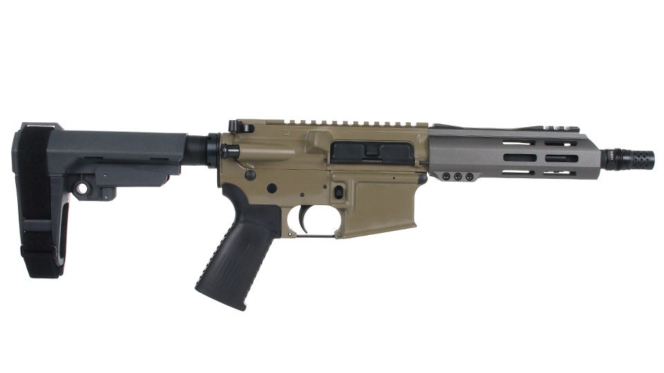 BC-15 | BCA Subwoofer | .300 Blackout Complete Pistol with Pistol Brace  | 7.5" Parkerized Heavy Barrel | Pistol Length Gas System | 1:8 Twist | Forged Lower | MLOK Split Rail | w/ Muzzle Brake