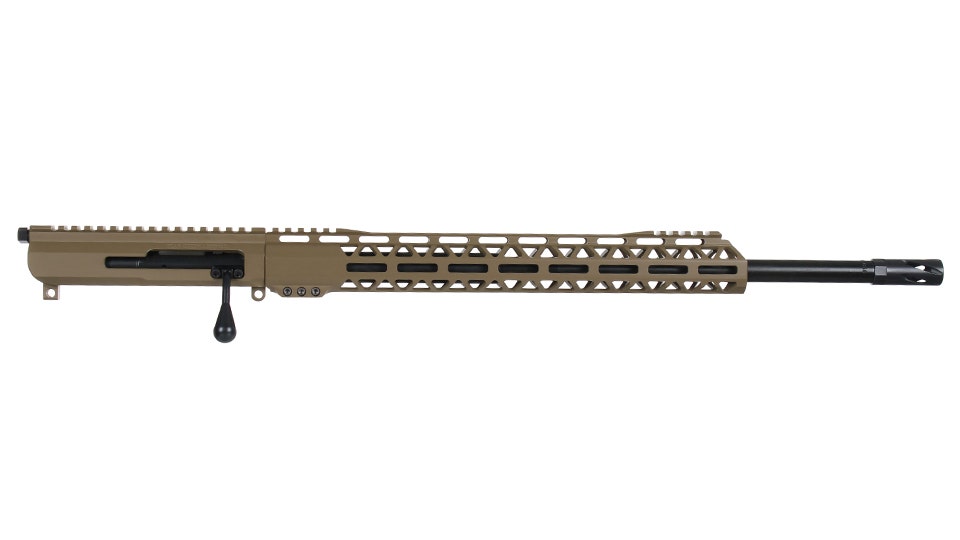 BC-15 | .350 Legend Flat Dark Earth Cerakote Bolt Action Style Upper Assembly | 20" Black Nitride Heavy Barrel | 1:16 Twist | MLOK Split Rail
