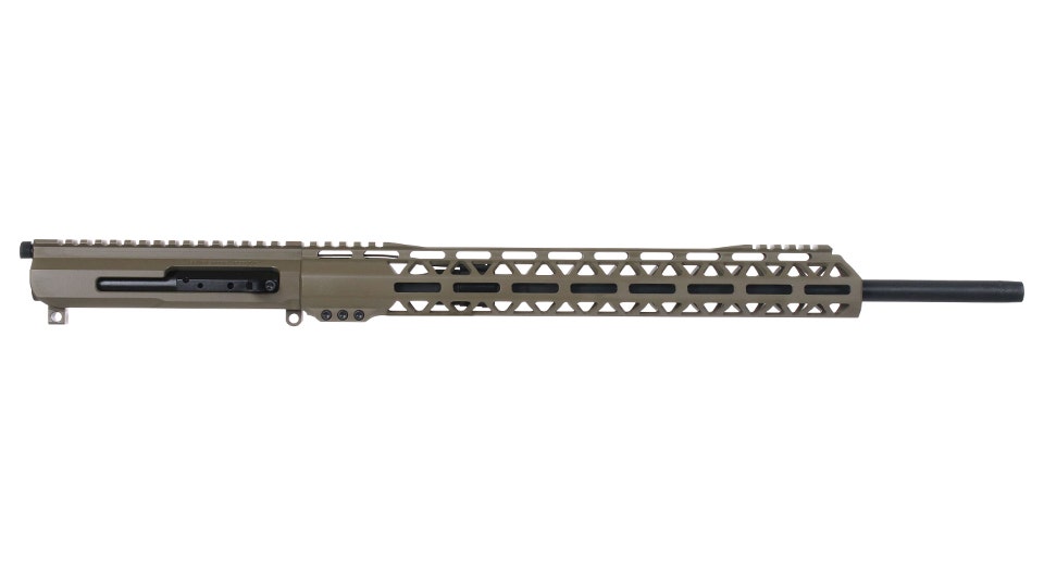 BC-15 | .410 Shotgun Flat Dark Earth Cerakote Right Side Charging Complete Upper Assembly | 20" Parkerized M4 Barrel | Pistol Length Gas System | MLOK Split Rail | w/ 5RD Magazine Included