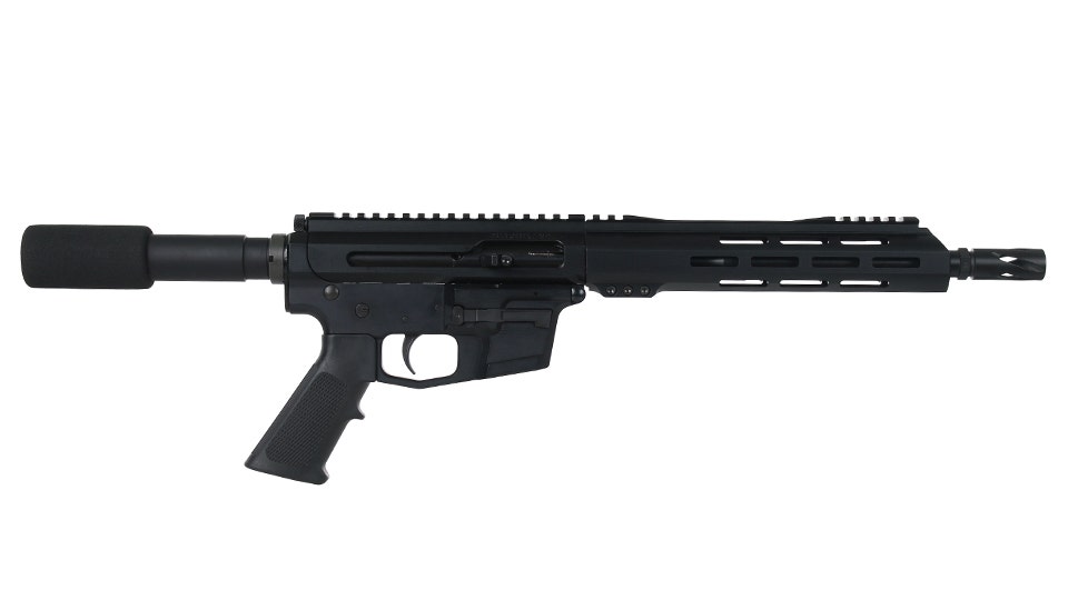 BC-45 | .45 ACP Right Side Charging Pistol | 10.5" Black Nitride M4 Barrel| 1:16 Twist | Billet Lower | Blowback Gas System | MLOK Split Rail