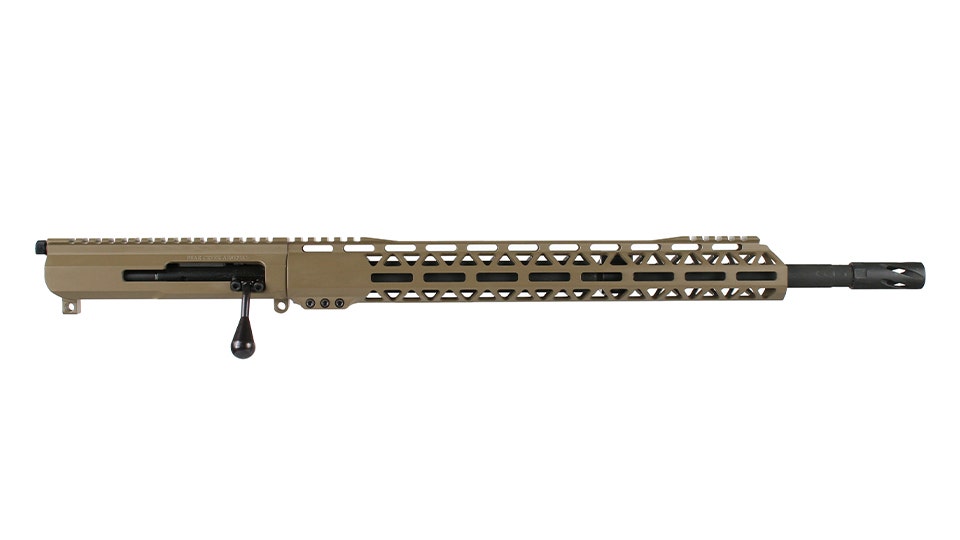 BC-15 | .450 Bushmaster Flat Dark Earth Cerakote Bolt Action Style Upper Assembly | 18" Parkerized Heavy Barrel | 1:24 Twist | MLOK Split Rail