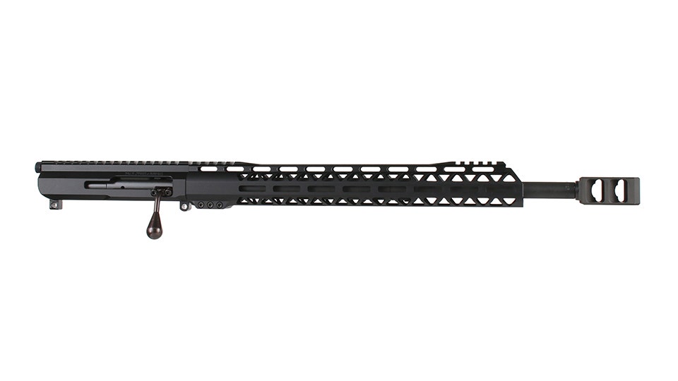BC-15 | .450 Bushmaster Bolt Action Style Upper with Muzzle Brake | Parkerized 18" Heavy Barrel | 1:24 Twist | Talon 15” MLOK Split Rail | with BCG & Charging Handle