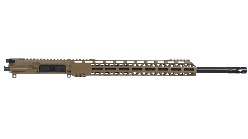 BC-15 | .450 Bushmaster Flat Dark Earth Cerakote Complete Upper Assembly | 20" Parkerized Heavy Barrel | 1:24 Twist | Rifle Length Gas System | MLOK Split Rail