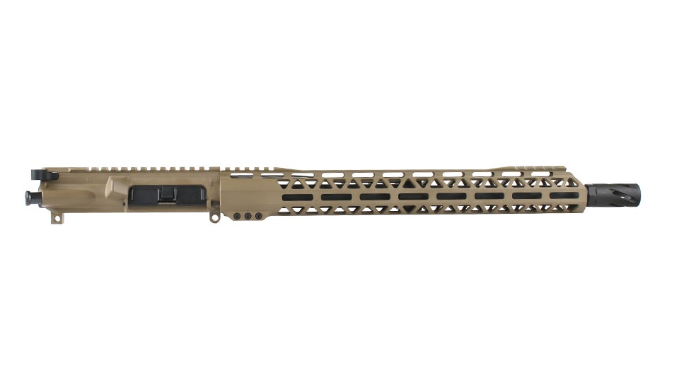 BC-15 | .223 Wylde Flat Dark Earth Cerakote Forged Upper Assembly | 16" Parkerized Contour | 1:8 Twist | 4150  Carbine Length Gas System | MLOK Split Rail