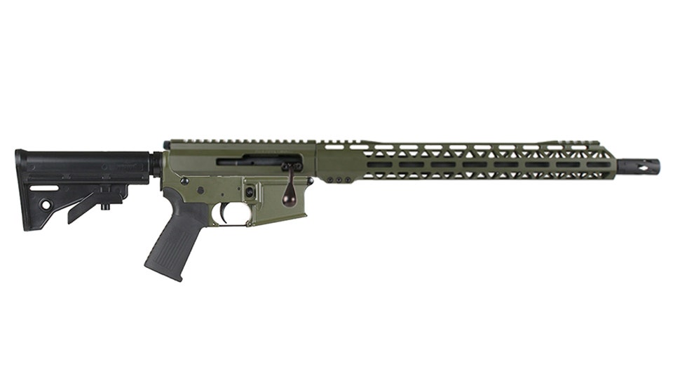 BC-15 | .300 Blackout Olive Drab Green Cerakote Bolt Action Style Rifle | 16" Parkerized Heavy Barrel - 0.75 | 1:8 Twist | Forged Lower | MLOK Split Rail