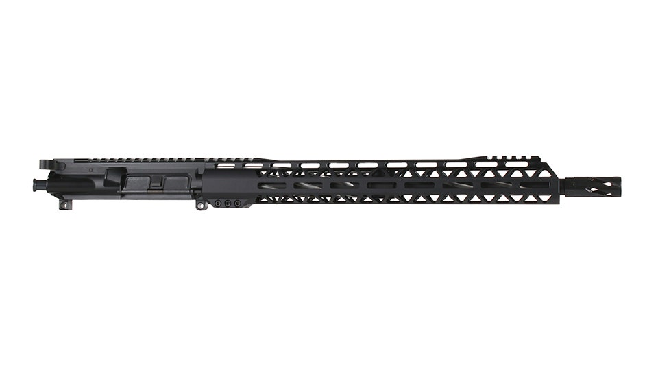 BC-15 | 7.62X39 Forged Complete Upper Assembly | 16" Black Nitride Stainless Heavy Barrel  - 0.750 | 1:10 Twist | Bear Claw Flutes | Stainless 416R  Carbine Length Gas System | MLOK | Split Rail