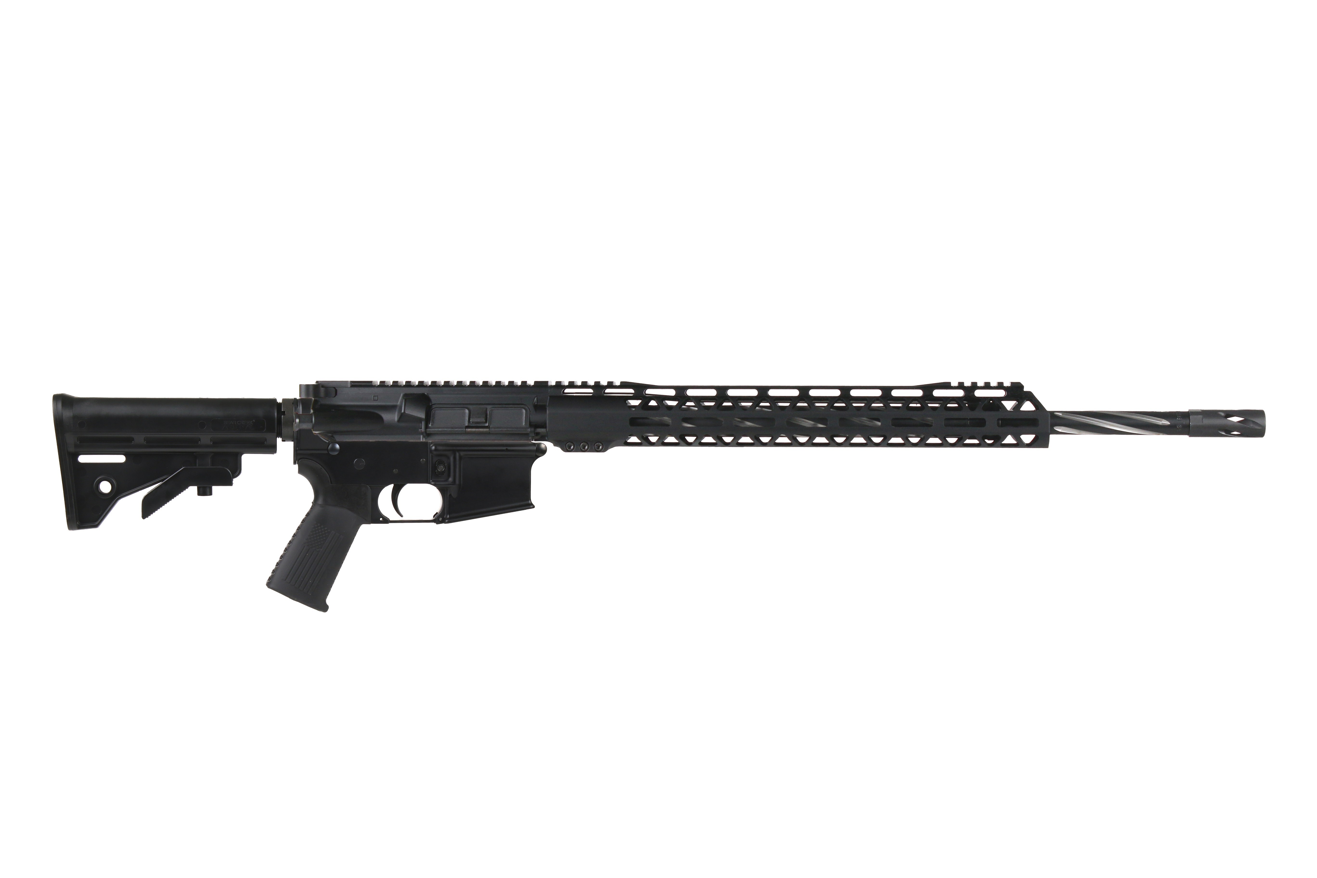 BC-15 | 5.56 NATO Rifle | 20" 416R SS Black Nitride Bear Claw Fluted Heavy Barrel | 1:8 Twist | Rifle Length Gas System | Talon 15” MLOK Split Rail | No Magazine