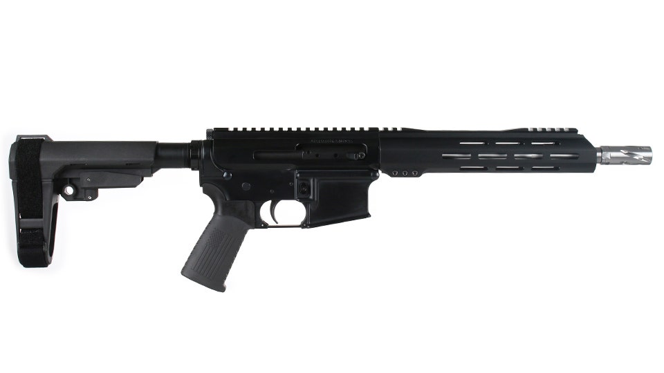 BC-15 | 5.56 NATO   Side Charging Pistol | 10.5" Stainless Contour  - 0.75 | 1:8 Twist | Forging Lower | Stainless 416R  Carbine Length Gas System | MLOK Split Rail - Brace