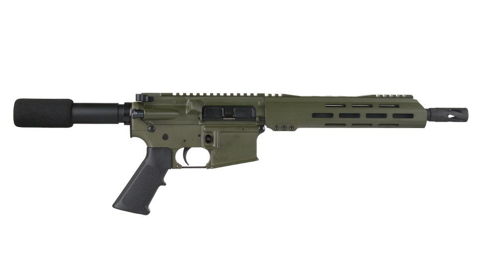 BC-15 | .300 Blackout  Olive Drab Green Cerakote Pistol | 10.5" Parkerized Heavy Barrel | 1:8 Twist | Forged Lower | Pistol Length Gas System | MLOK Split Rail