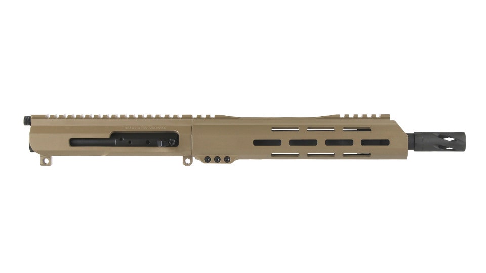 BC-15 | 5.56 NATO Right Side Charging FDE Cerakote Upper | 10.5" Parkerized M4 Barrel | 1:8 Twist | Carbine Length Gas System | Talon 10" MLOK Split Rail | with BCG & Charging Handle