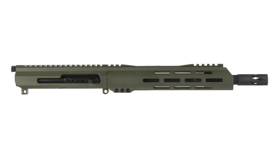 BC-15 | 5.56 NATO Right Side Charging ODG Cerakote Upper | 10.5" Parkerized M4 Barrel | 1:7 Twist | Carbine Length Gas System | Talon 10" MLOK Split Rail | with BCG & Charging Handle