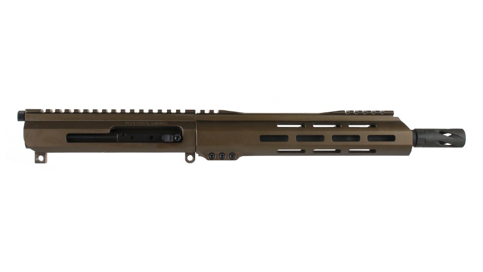 BC-15 | 5.56 NATO Right Side Charging Midnight Bronze Cerakote Upper | 10.5" Parkerized M4 Barrel | 1:7 Twist | Carbine Length Gas System | Talon 10" MLOK Split Rail | with BCG & Charging Handle