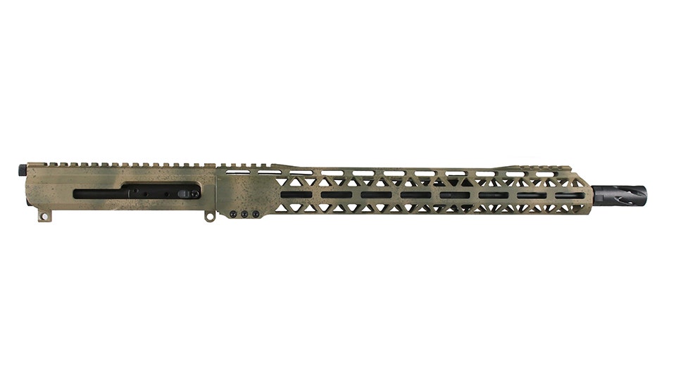 BC-15 | 5.56 NATO Right Side Charging BCA Camo Cerakote Upper | 16" Black Nitride M4 Barrel | 1:7 Twist | Mid-Length Gas System | Talon 15” MLOK Split Rail | with BCG & Charging Handle