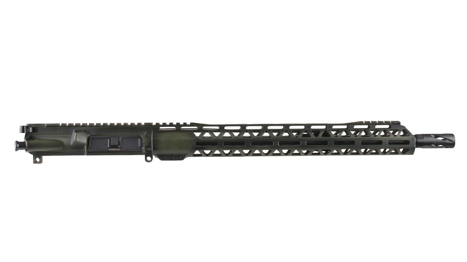 BC-15 | 5.56 NATO ODG Battleworn Cerakote Upper | 16" Black Nitride M4 Barrel | 1:7 Twist | Mid-Length Gas System | Talon 15” MLOK Split Rail | with BCG & Charging Handle