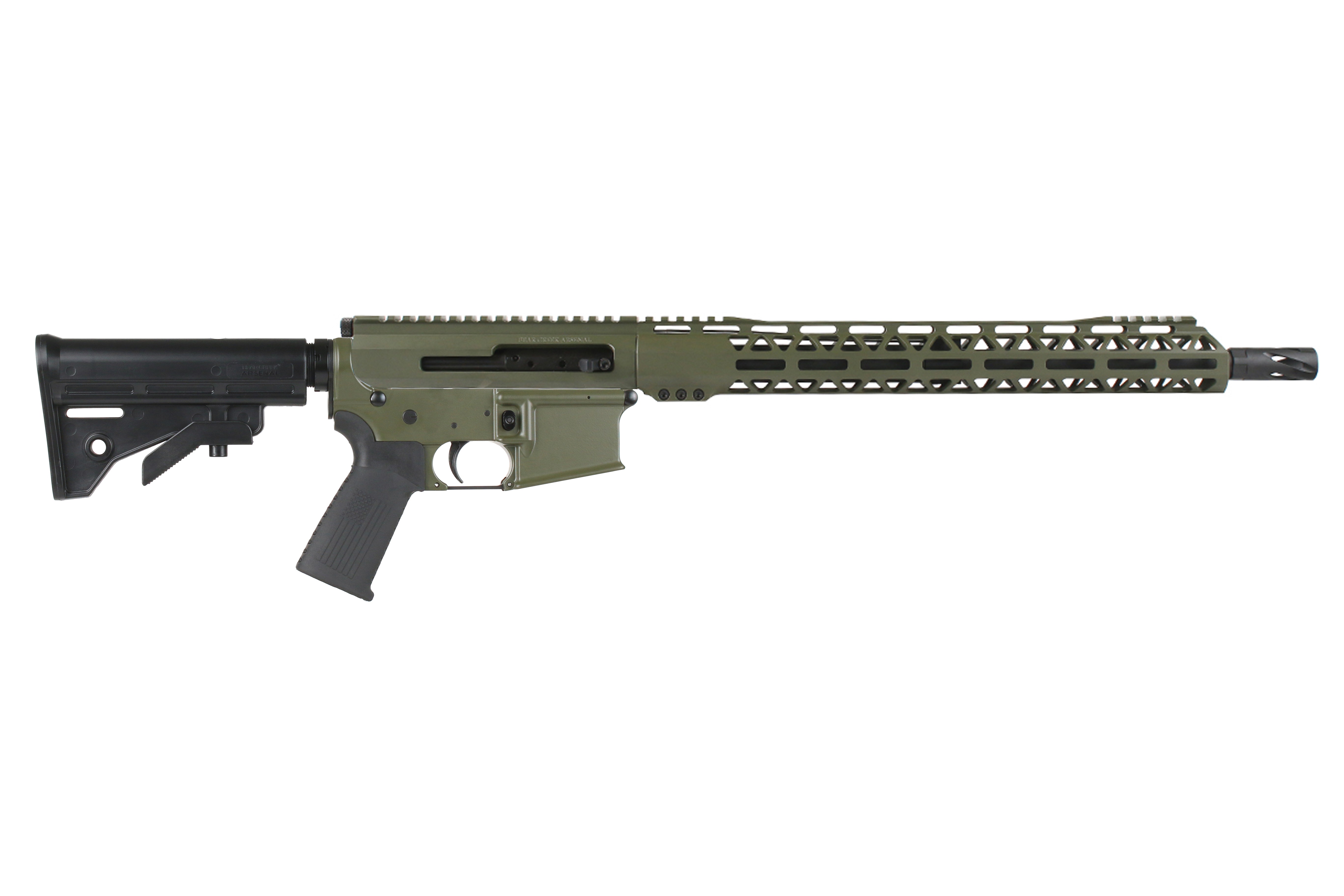 BC-15 | .300 Blackout  Olive Drab Green Cerakote Side Charging Rifle | 16" Parkerized Heavy Barrel  - 0.75 | 1:8 Twist | Forged Lower | 4150  Carbine Length Gas System | MLOK Split Rail