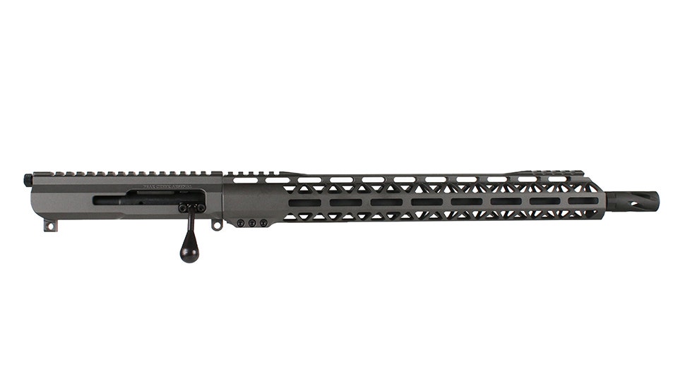 BC-15 | 5.56 NATO Bolt Action Style Tungsten Cerakote Upper | 16" Black Nitride M4 Barrel | 1:7 Twist | Talon 15” MLOK Split Rail | with BCG & Charging Handle