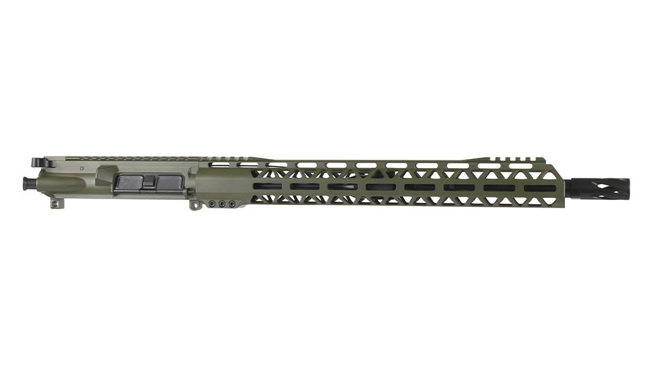 BC-15 | .458 SOCOM Olive Drab Green Cerakote Upper Assembly | 16" Parkerized Heavy Barrel | 1:14 Twist | 4150  Carbine Length Gas System | MLOK Split Rail