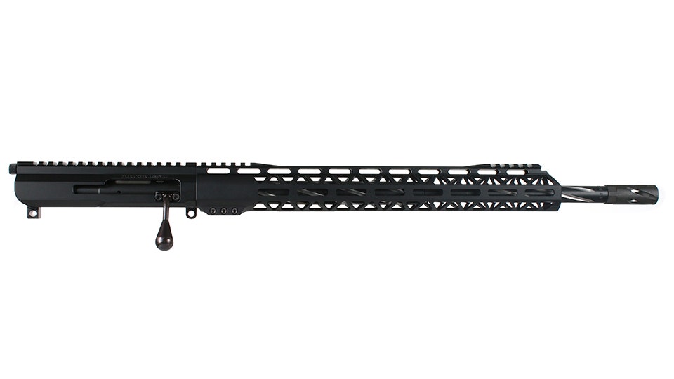 BC-15 | 5.56 NATO Bolt Action Style Upper | 18" Melonited Stainless Heavy Barrel - 0.75 | 1:8 Twist | Bear Claw Flutes | MLOK Split Rail