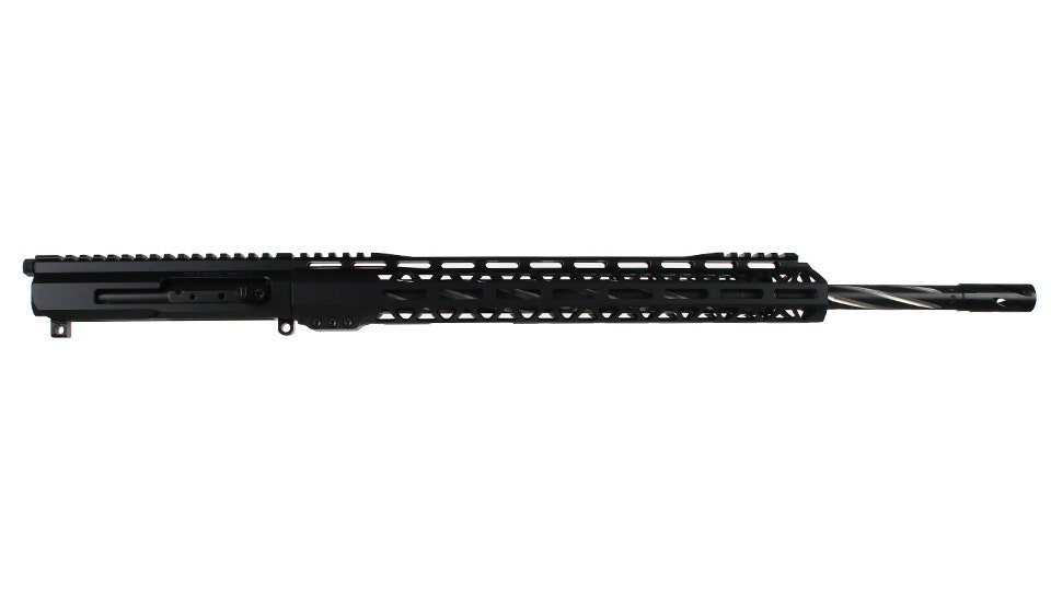 BC-15 | 5.56 NATO Right Side Charging Upper | 20" 416R SS Black Nitride Bear Claw Fluted Heavy Barrel | 1:8 Twist | Rifle Length Gas System | 15" MLOK Split Rail| with BCG & Charging Handle