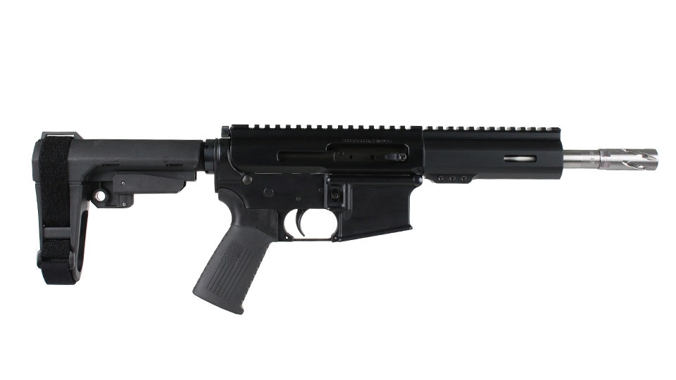 BC-15 | 5.56 NATO   Side Charging Pistol | 7.5" Stainless Contour  - 0.75 | 1:7 Twist | Forging Lower | Stainless 416R  Pistol Length Gas System | MLOK Split Rail - Brace