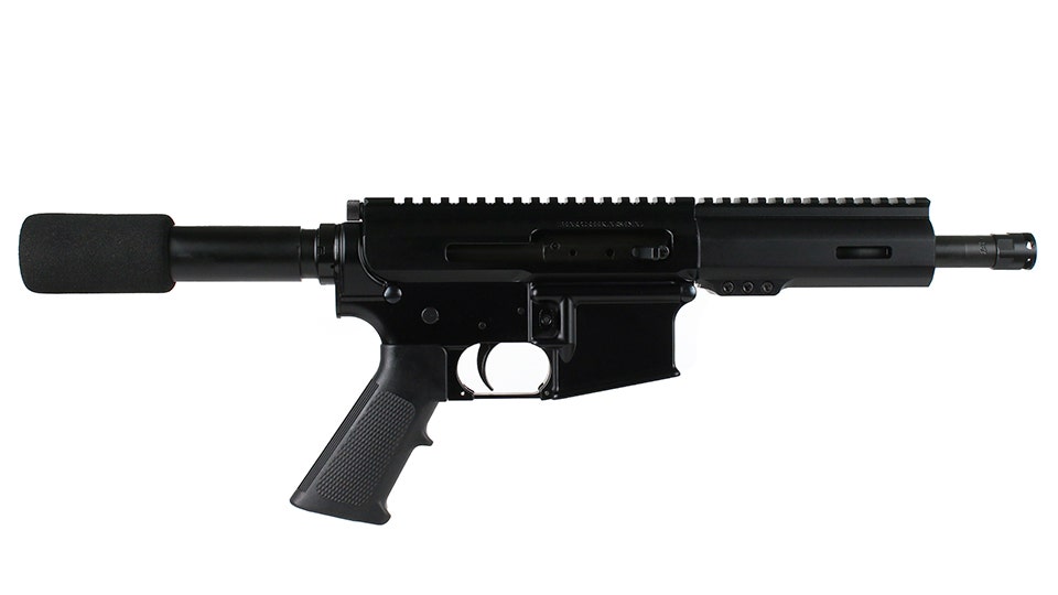 BC-15 | 5.56 NATO   Side Charging Pistol | 7.5" Parkerized Contour  | 1:7 Twist | Forging Lower | 4150  Pistol Length Gas System | MLOK Split Rail - Micro Flash Hider