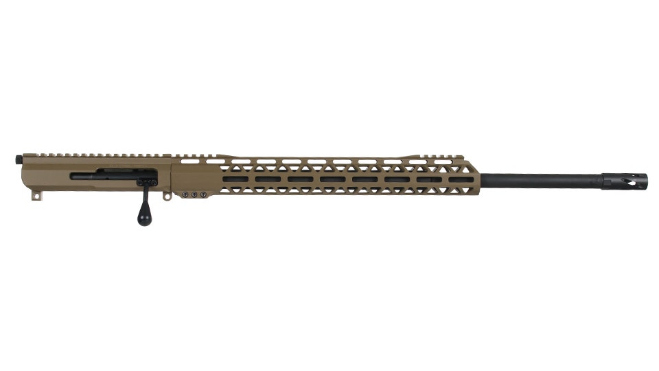 BC-15 | 6.5 Grendel Flat Dark Earth Cerakote Bolt Action Style Upper Assembly | 22" Parkerized Heavy Barrel | 1:8 Twist | MLOK Split Rail