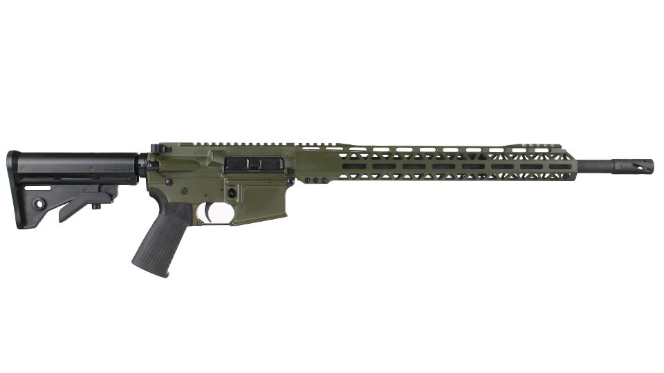 BC-15 | .450 Bushmaster ODG Cerakote Rifle | 18" Parkerized Heavy Barrel | 1:24 Twist | Mid-Length Gas System | Talon 15" MLOK Split Rail | No Magazine