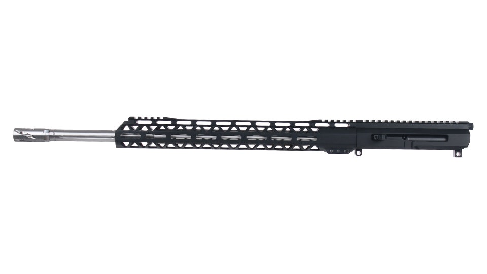 BC-15 | 6MM ARC Left Side Charging Right Eject Complete Upper | 20" 416R SS Heavy Straight Fluted Barrel | Rifle Gas System | 1:8 Twist | MLOK Split Rail