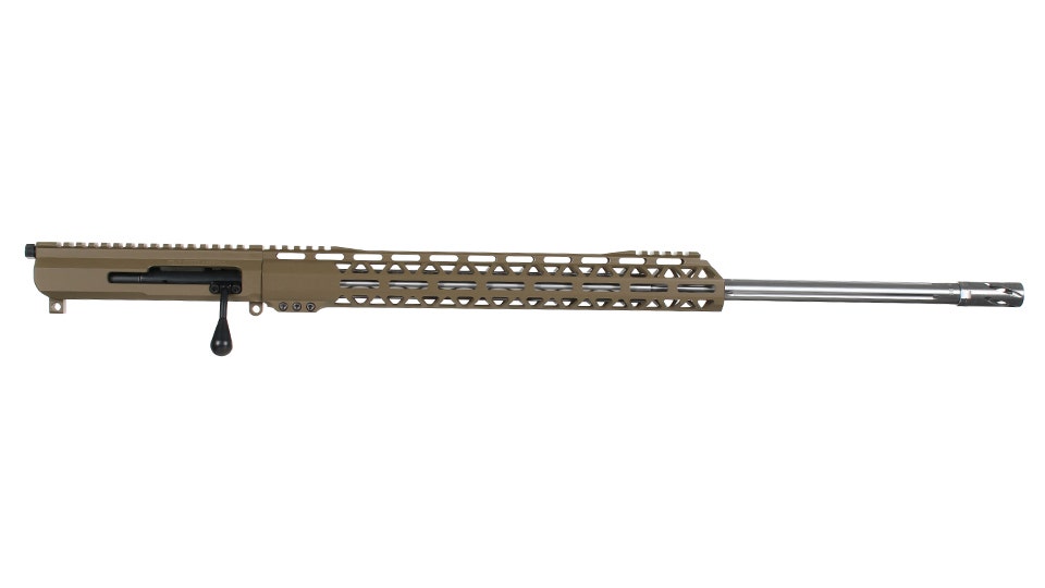 BC-15 | 6mm ARC Flat Dark Earth Cerakote Bolt Action Style Upper Assembly | 20" Stainless Heavy Barrel | 1:8 Twist | Straight Flutes | MLOK Split Rail