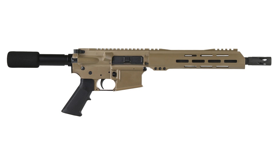 BC-15 | 5.56 NATO  Flat Dark Earth Cerakote Pistol | 10.5" Parkerized Contour  - 0.75 | 1:7 Twist | Forged Lower | 4150  Carbine Length Gas System | MLOK Split Rail