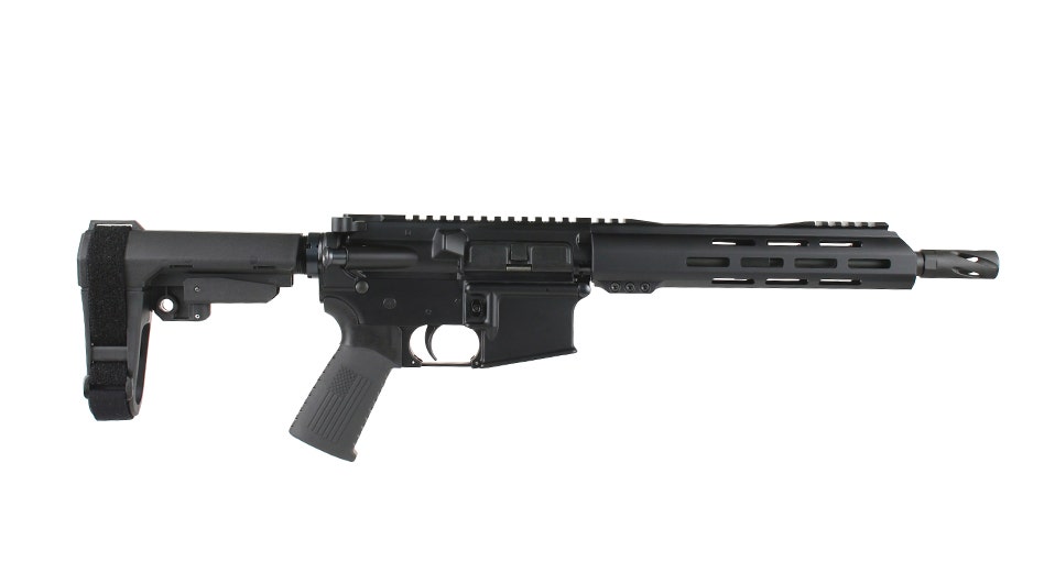 BC-15 | 7.62x39 Pistol with Brace | 10.5" Parkerized Heavy Barrel | 1:10 Twist | Pistol Length Gas System | Talon 10” MLOK Split Rail | No Magazine