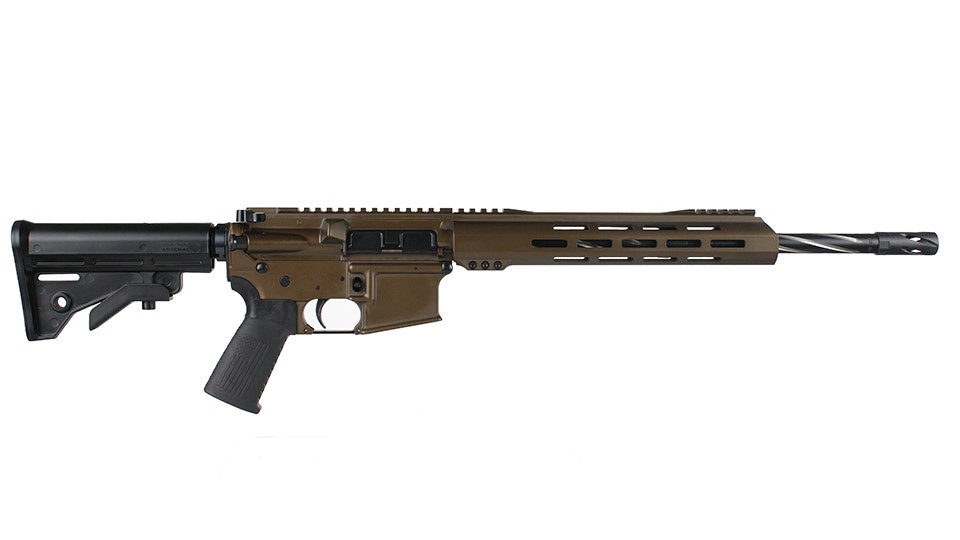 BC-15 | 7.62X39 Midnight Bronze Cerakote Rifle | 16" 416R SS Bear Claw Fluted Heavy Barrel | 1:10 Twist | Forged Lower | Carbine Length Gas System | MLOK Split Rail